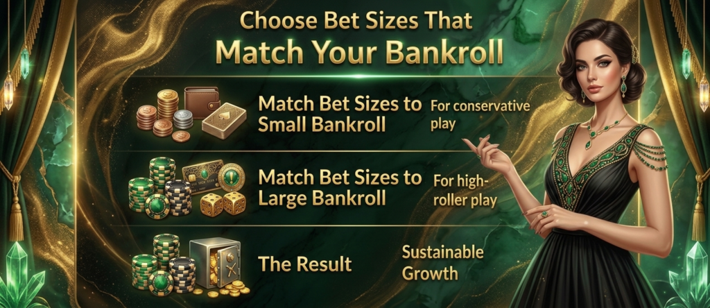 Choose Bet Sizes That Match Your Bankroll