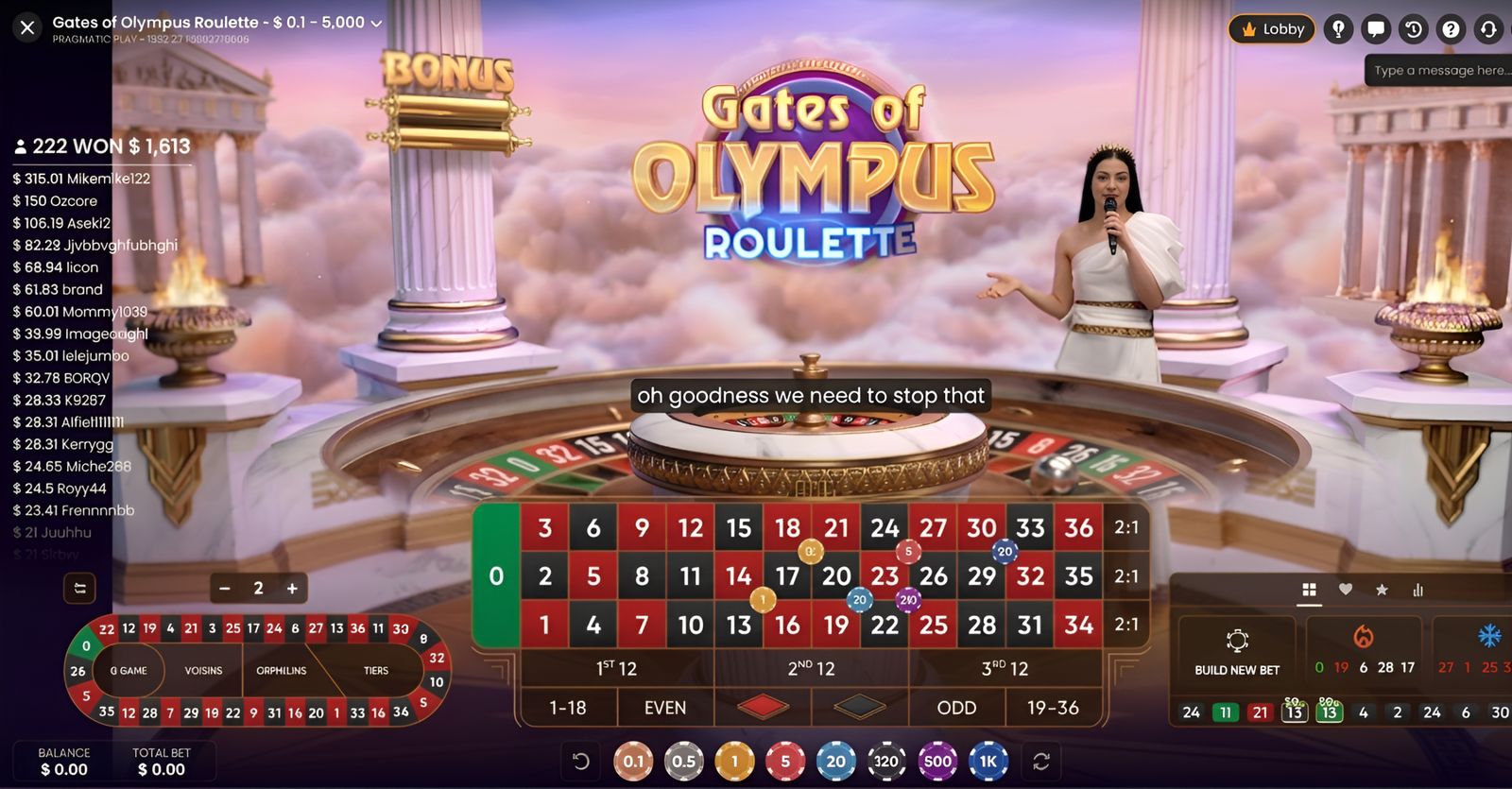 Gates of Olympus Roulette 5