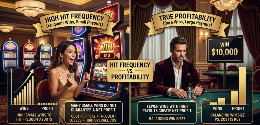 Hit frequency is not the same as profitability