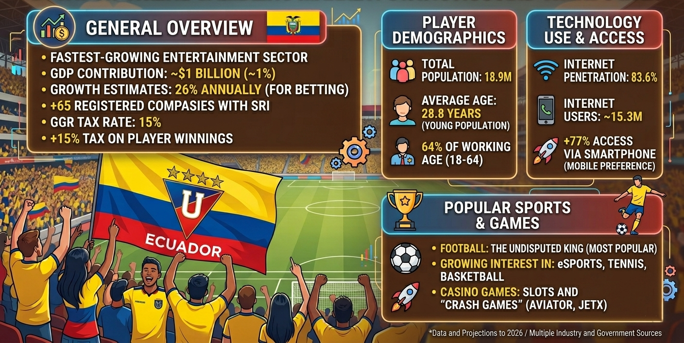 Online Gambling in Ecuador