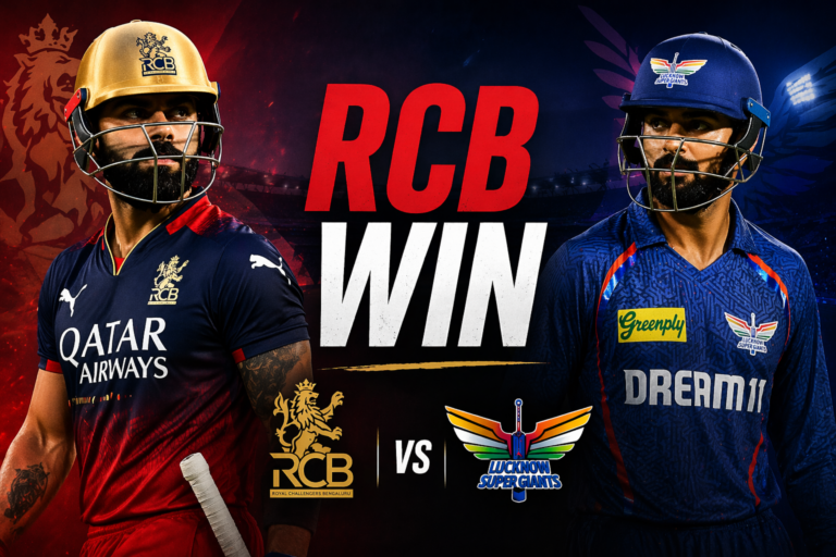RCB vs LSG match report IPL 2026
