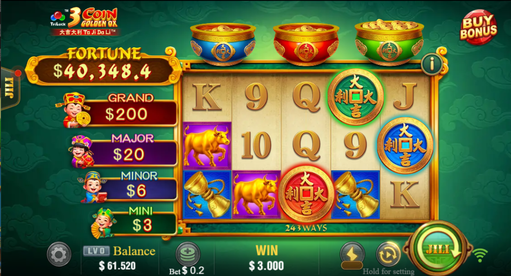 3 Coin Golden Ox
