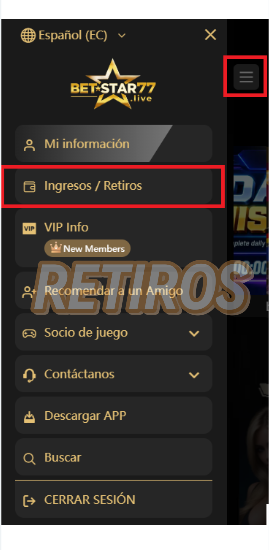 Cashout guide Step