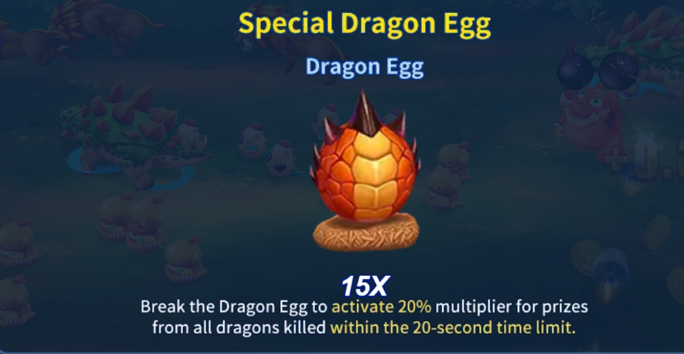 Dinosaur Tycoon 2 - Dragon Egg bonus effect.