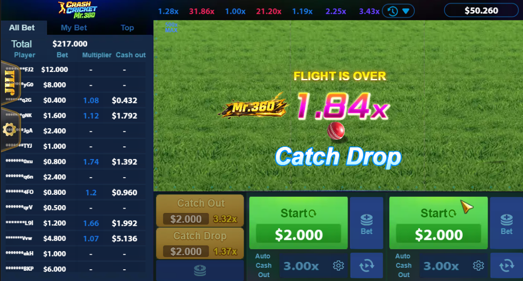 Extra Bet - Catch Out and Catch Drop