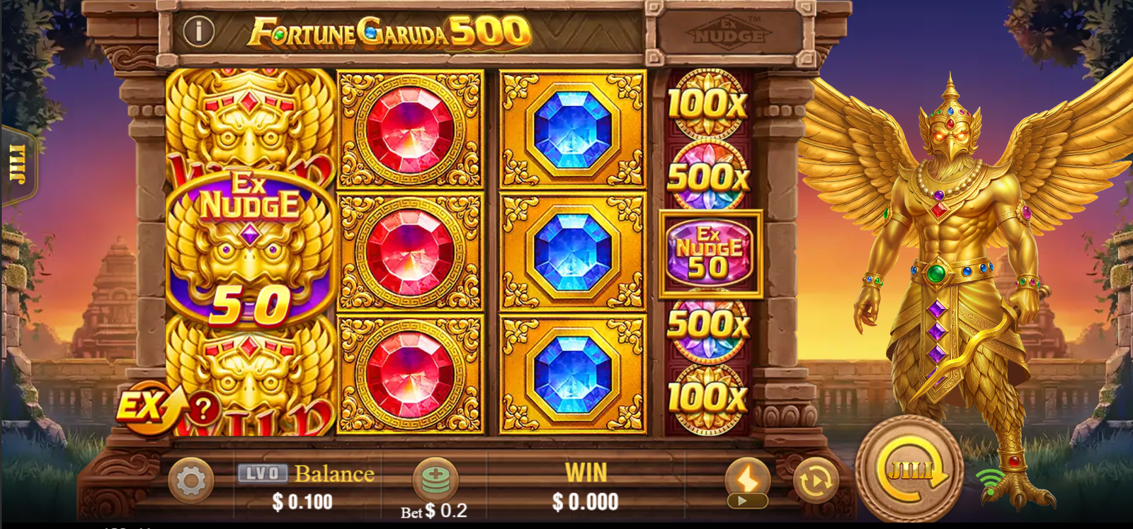 JILI Fortune Garuda 500 - Extra Bet Options