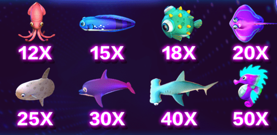 Mid-value fish payout range in Fishing Disco.