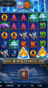 blue or red free spin bonus