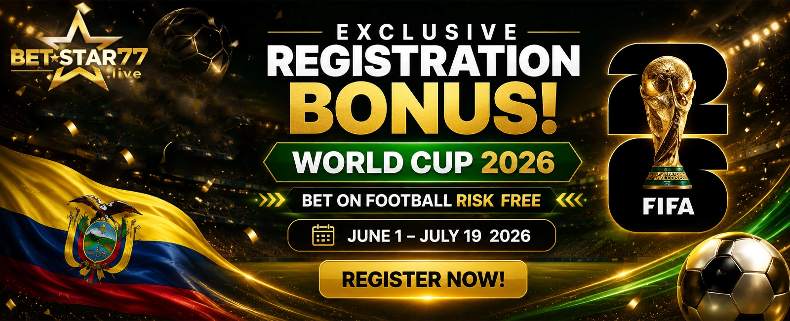 BETSTAR77 World Cup 2026 Sports Rebate