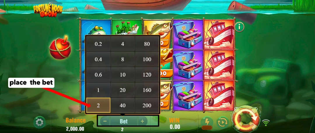 Fortune Hook Boom - step 2