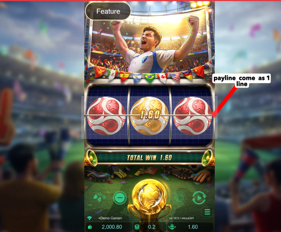 How the Single Payline Works-Golden Goal