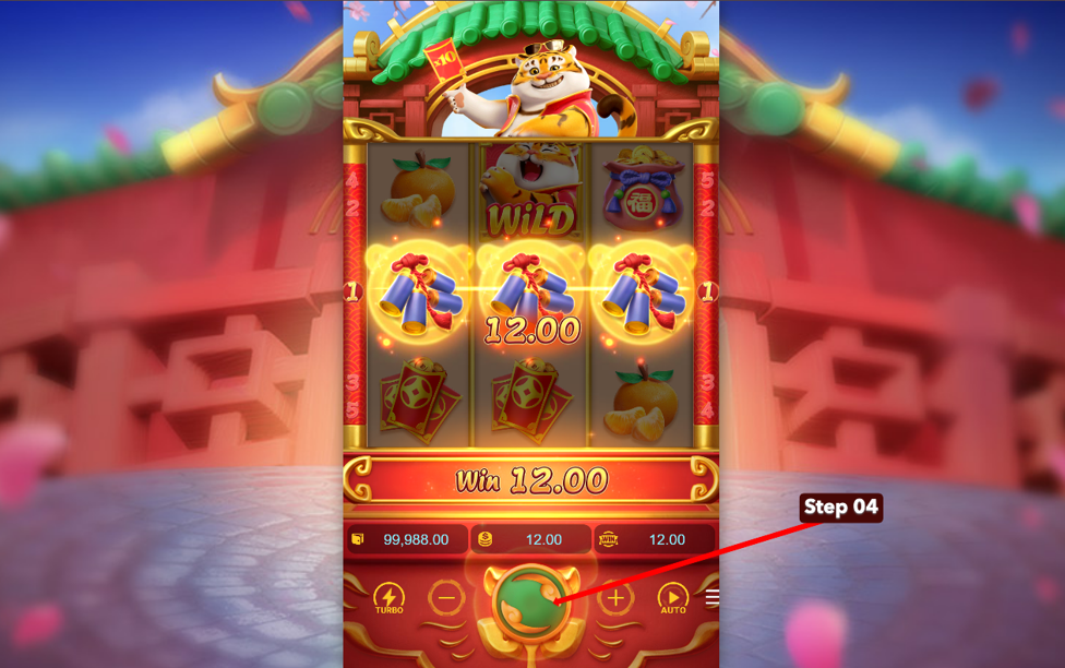 Fortune Tiger BETSTAR77 Ecuador Step 4 - Spin the Reels