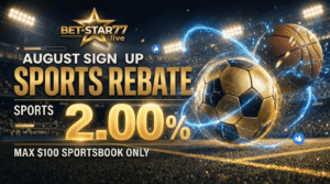 Betstar77 August Sports Rebate 2026