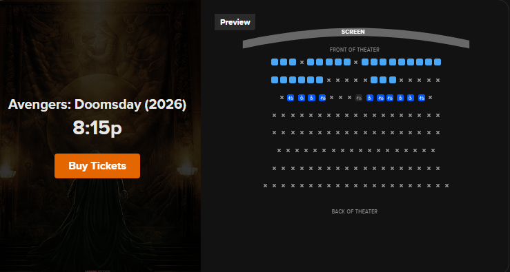 Avengers Doomsday tickets in Ecuador