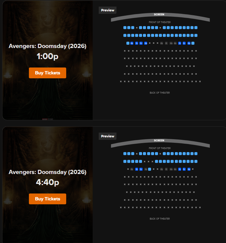 Avengers Doomsday tickets in Ecuador