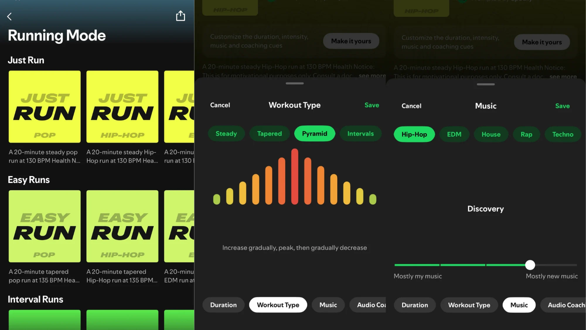 Spotify Running Mode
