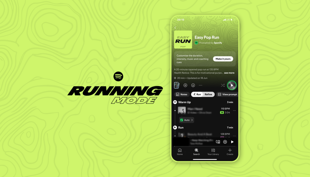Spotify Running Mode