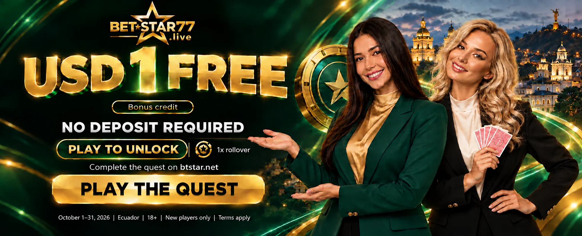 Betstar77 October sign-up bonus
